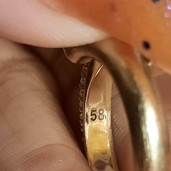 Genuine authentic SWAROVSKI bypass ring size 8 Worn. Low Price - Picture 6 of 7